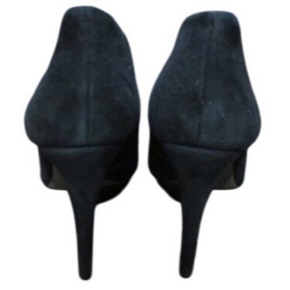 Tory Burch Cidnay Black Suede Leather Platform Ankle Booties Boots size 8.5 - Picture 3 of 12